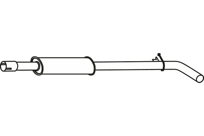 Intermediate muffler