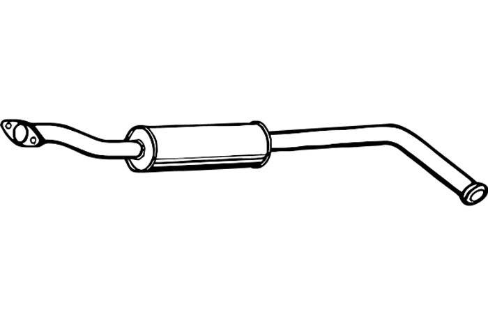 Intermediate muffler