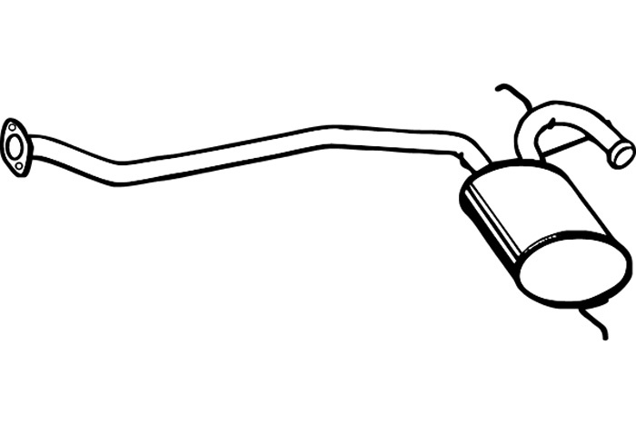 Intermediate muffler