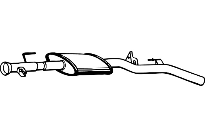 Intermediate muffler