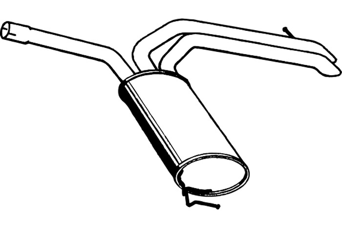 Rear muffler