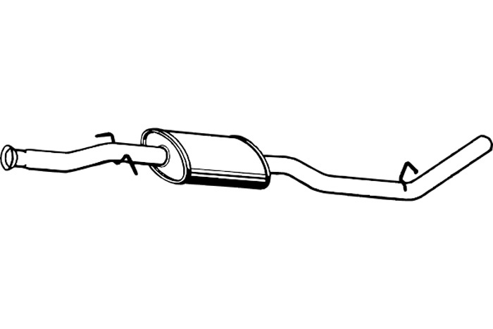 Intermediate muffler