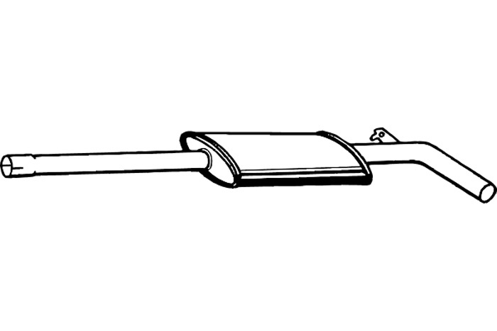Intermediate muffler
