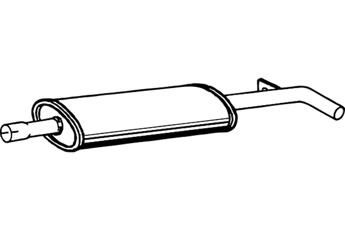 Intermediate muffler