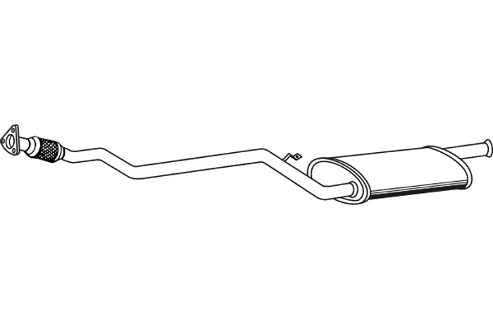 Intermediate muffler