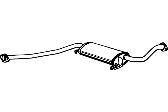 Intermediate muffler