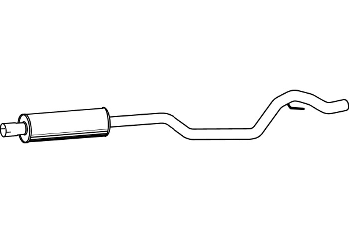 Intermediate muffler
