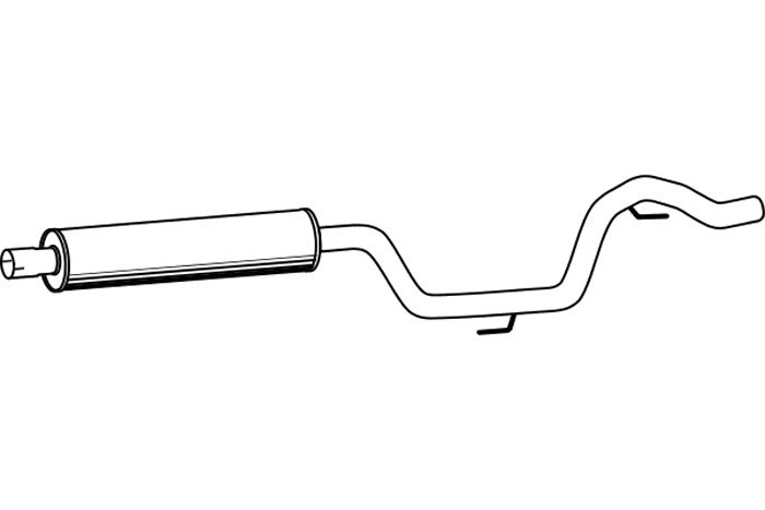Intermediate muffler