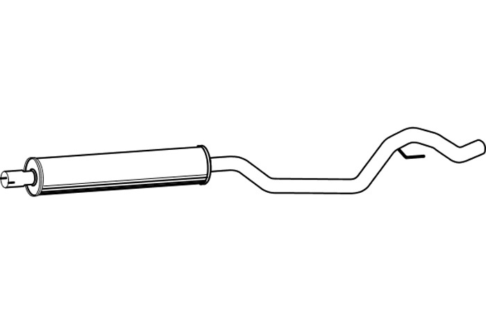 Intermediate muffler