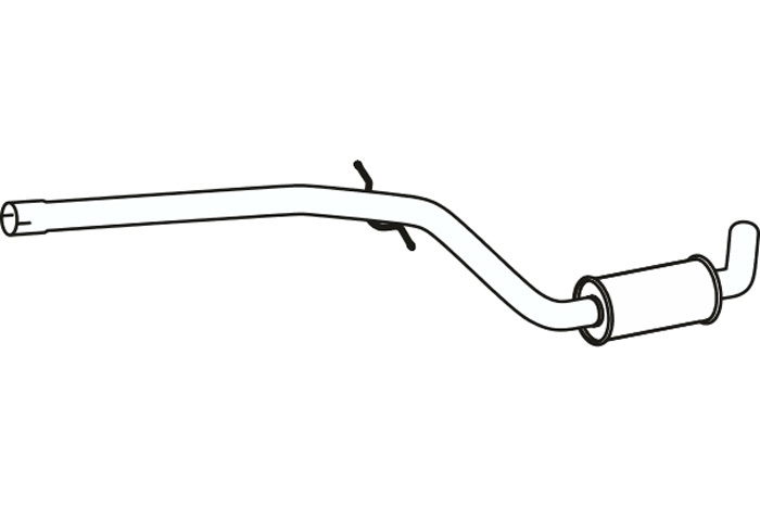 Intermediate muffler