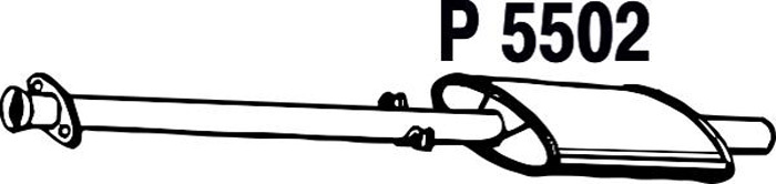 Intermediate muffler