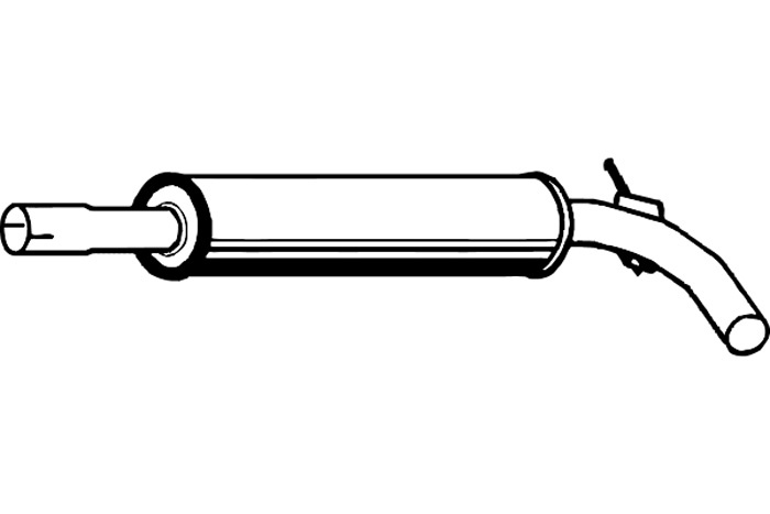 Intermediate muffler