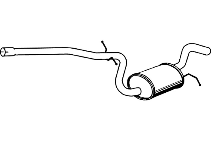Intermediate muffler