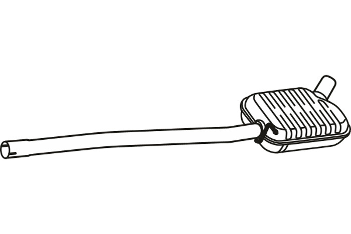 Intermediate muffler