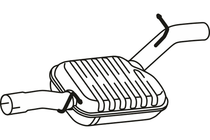 Intermediate muffler