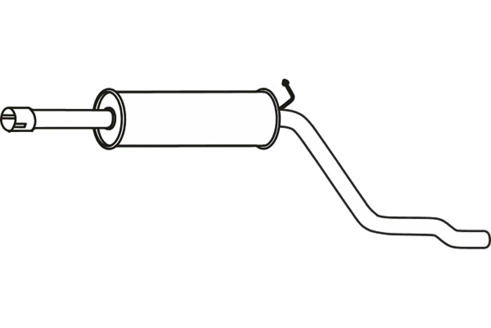 Intermediate muffler