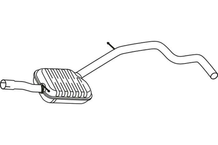 Intermediate muffler