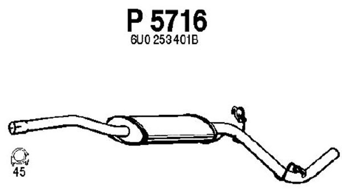 Intermediate muffler