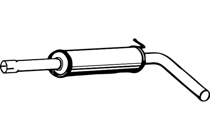 Intermediate muffler
