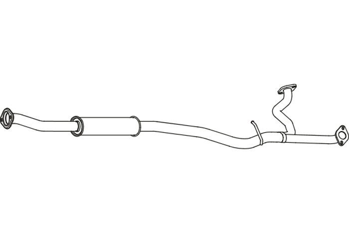 Intermediate muffler