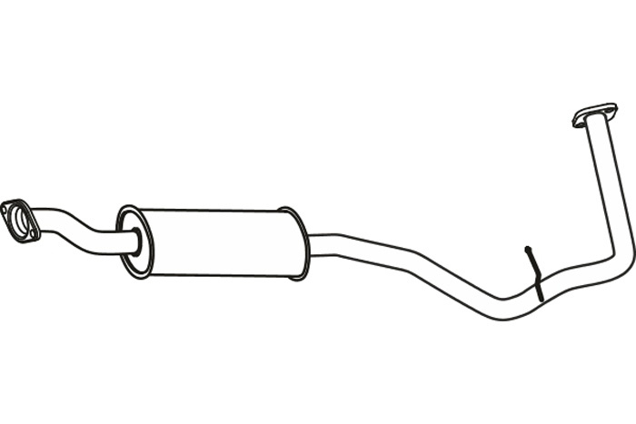 Intermediate muffler