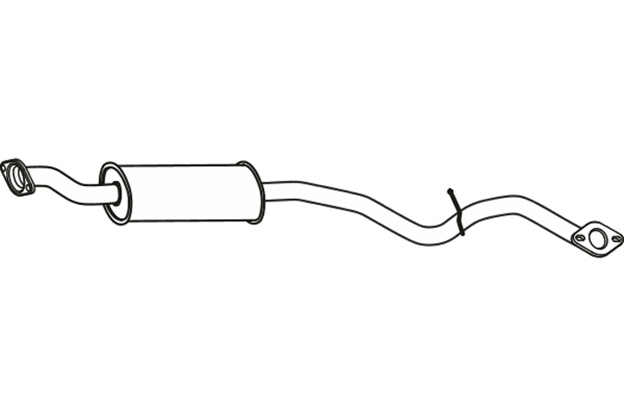 Intermediate muffler