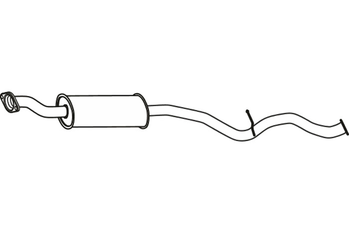 Intermediate muffler