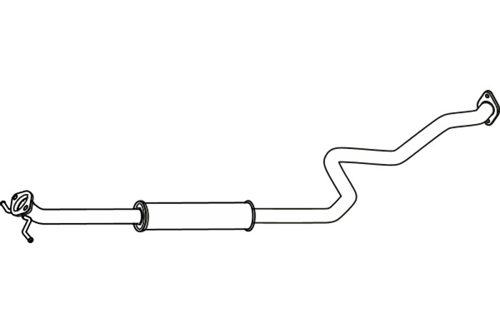 Intermediate muffler