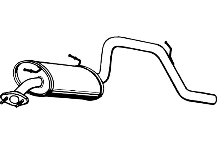Rear muffler