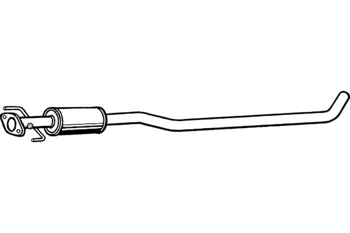 Intermediate muffler