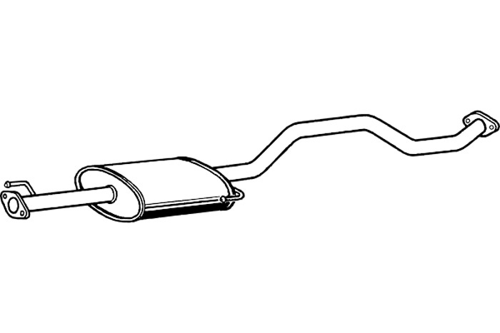 Intermediate muffler