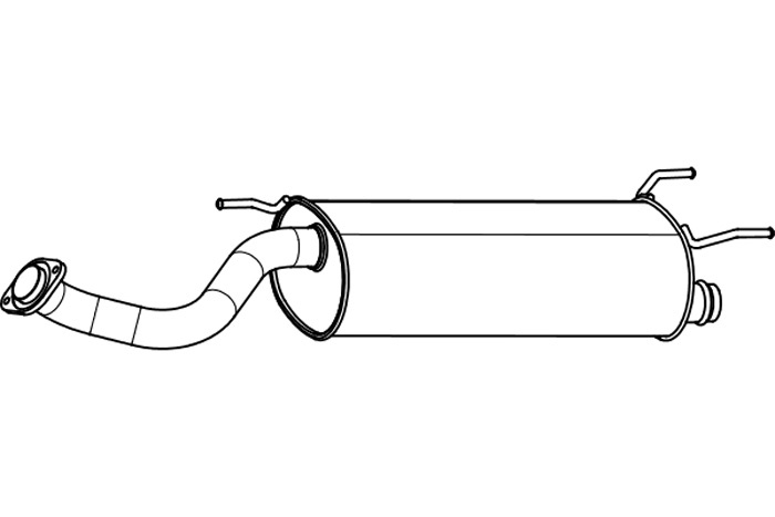 Intermediate muffler