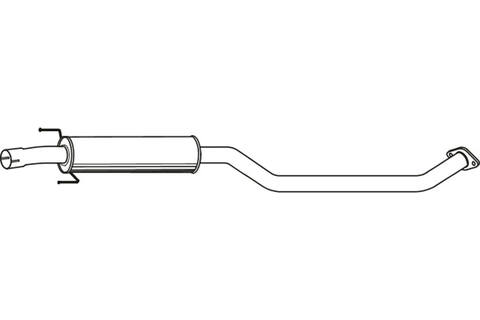 Intermediate muffler