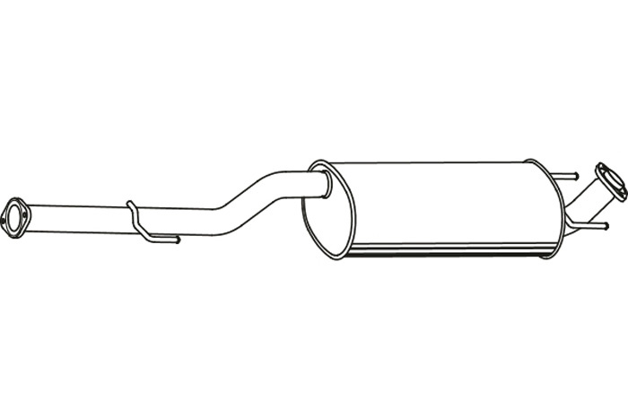 Intermediate muffler