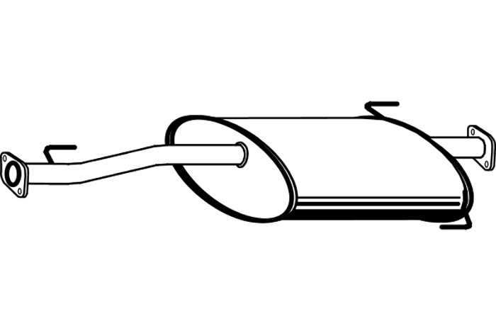 Intermediate muffler