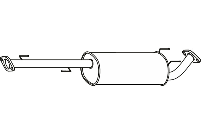 Intermediate muffler