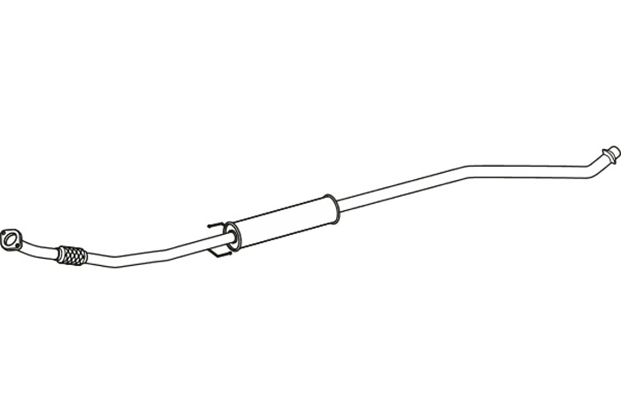 Intermediate muffler