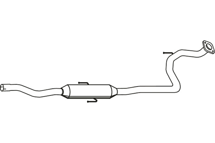 Intermediate muffler