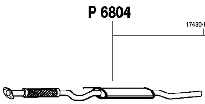 Intermediate muffler