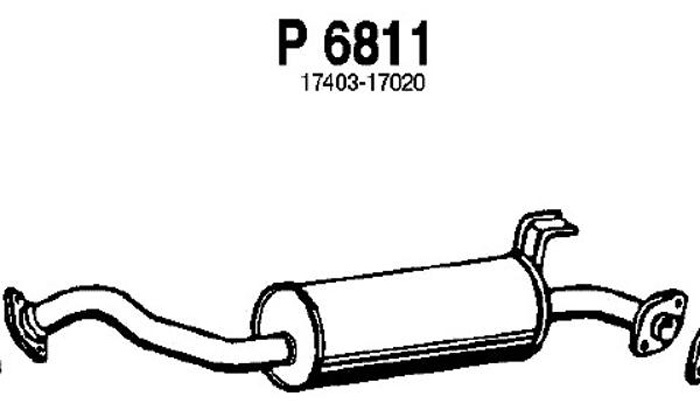 Intermediate muffler