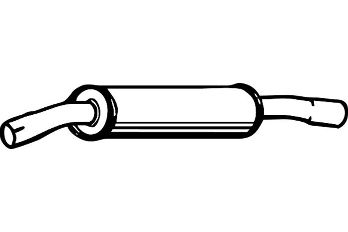 Intermediate muffler