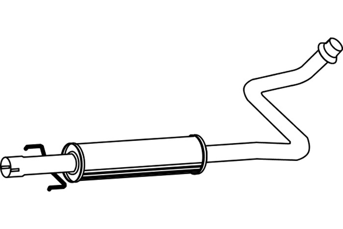 Intermediate muffler