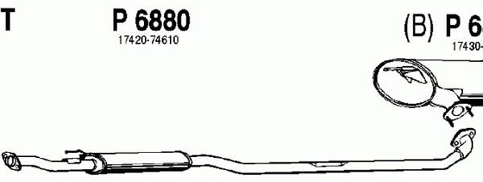 Intermediate muffler