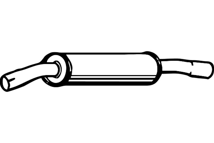 Intermediate muffler