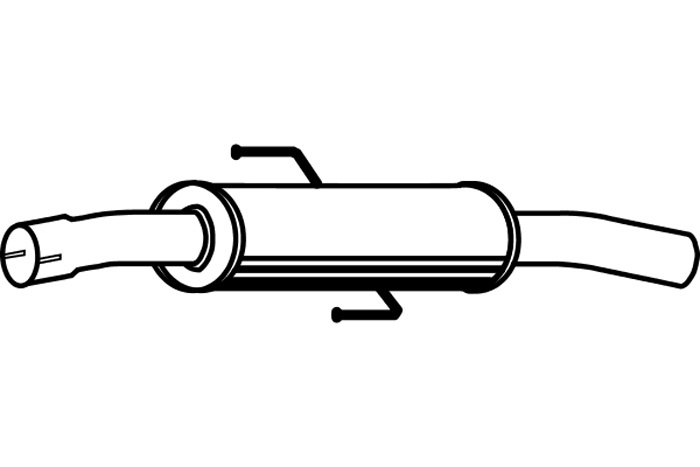 Intermediate muffler
