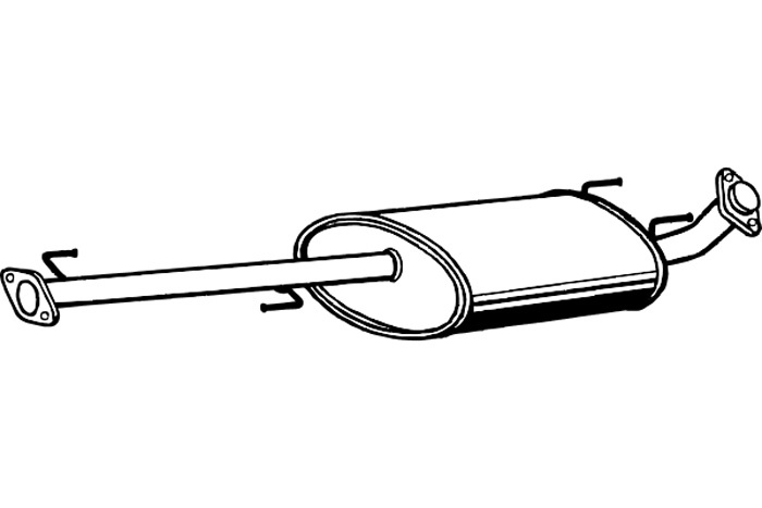 Intermediate muffler