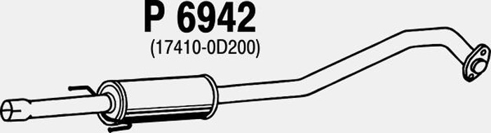 Intermediate muffler