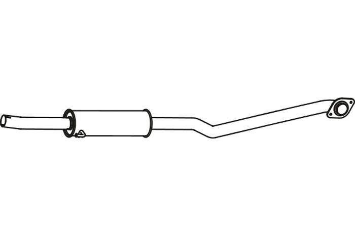 Intermediate muffler