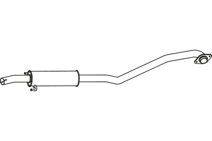 Intermediate muffler
