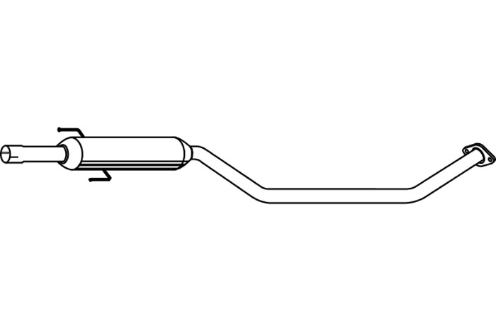 Intermediate muffler
